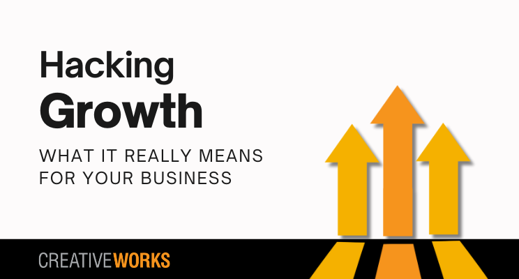 an image of 3 arrows pointing up to convey the hacking growth message
